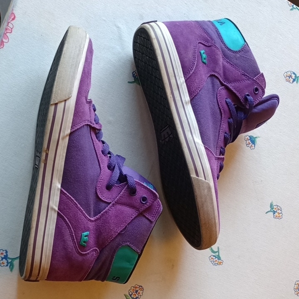 Supra Purple High-Top Sneakers Size 10.5 Used - Picture 2 of 8